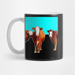 Three Cows Pop Art Mug